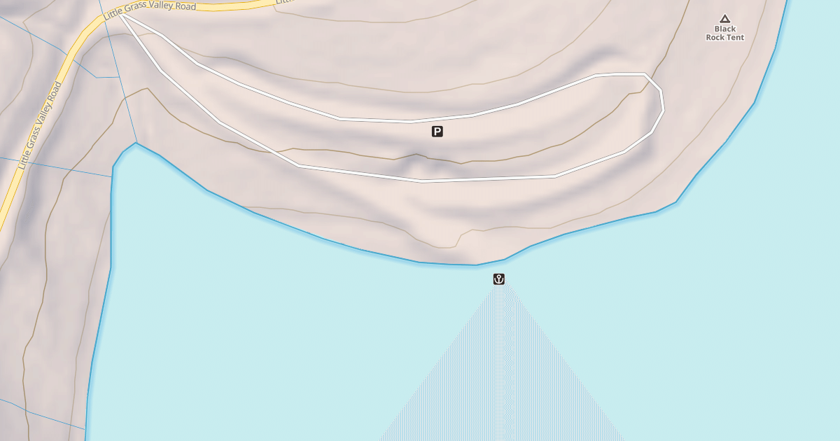 Map preview of BLACK ROCK BOAT RAMP