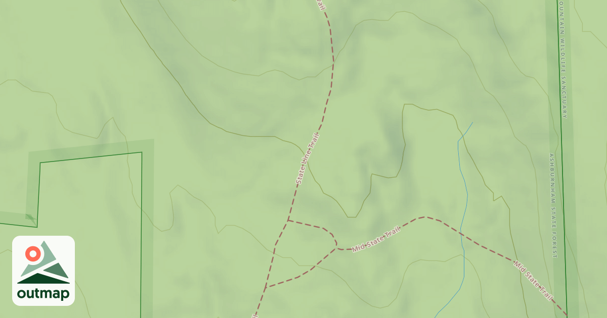 Map of Midstate Trail