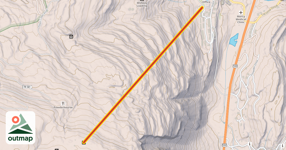 Map of Needles Lift #6