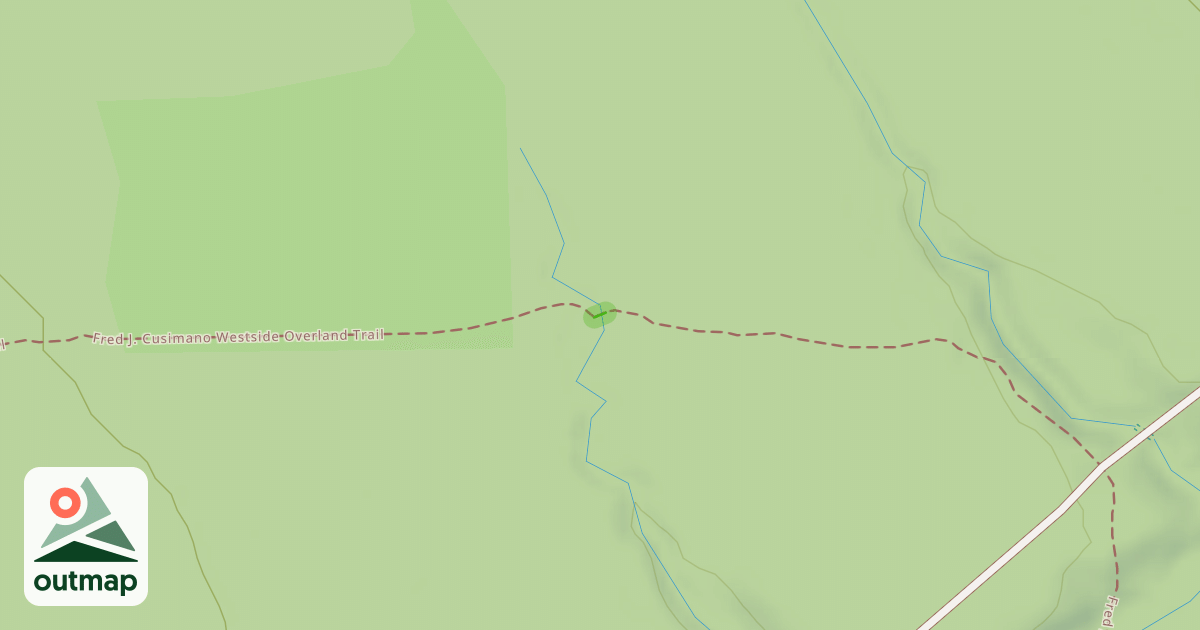 Map of Fred J. Cusimano Westside Overland Trail