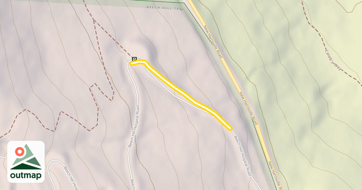 Map of Beech Hill Hospital Road