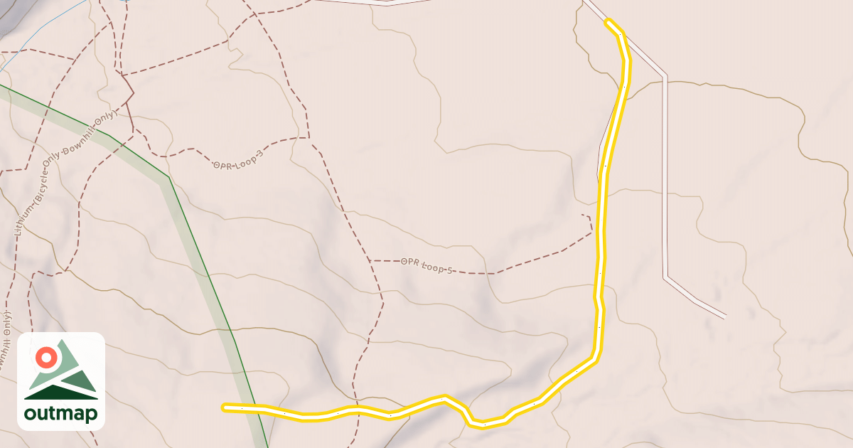 Map of Black Canyon Summer Home Spur Road