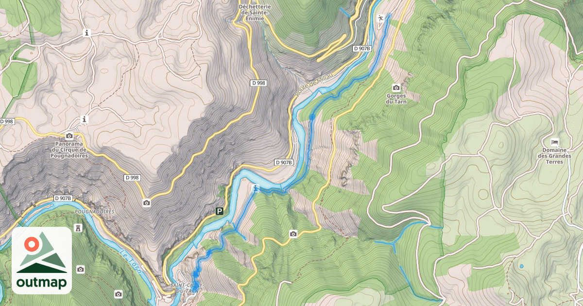 Map of Route des Eaux