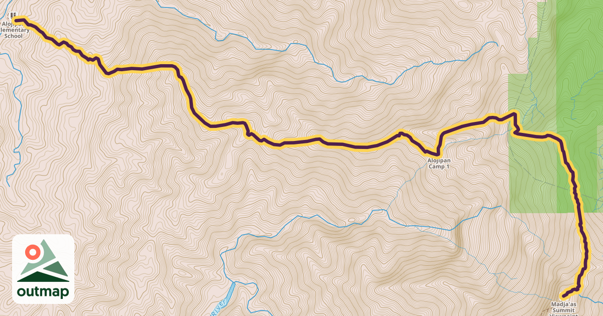 Map of Alojipan Trail