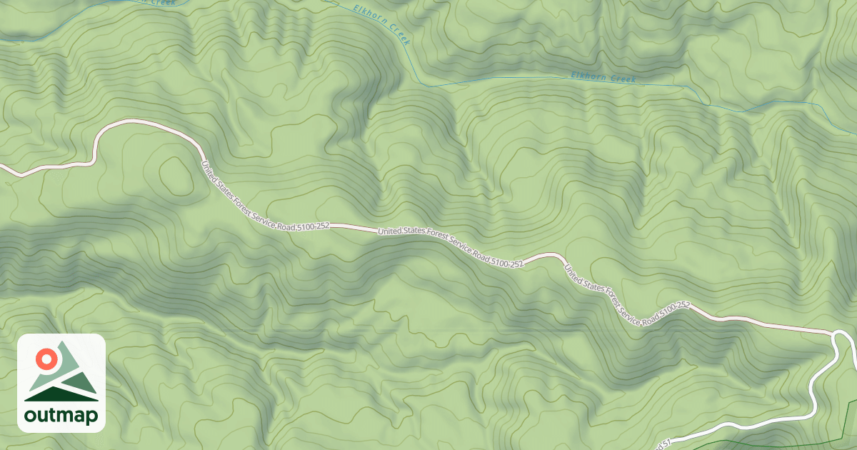 Map of USFS National Forest System Roads {FBA7F191-CB05-42E0-A7BC-366C3B54F84B}