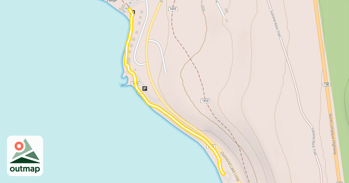 Map of Dellenback Bike Path