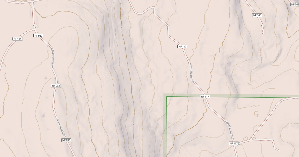 Map preview of USFS Motor Vehicle Use Map Roads {026BC632-3C5A-4156-AE7C-18B3A16A12E3}