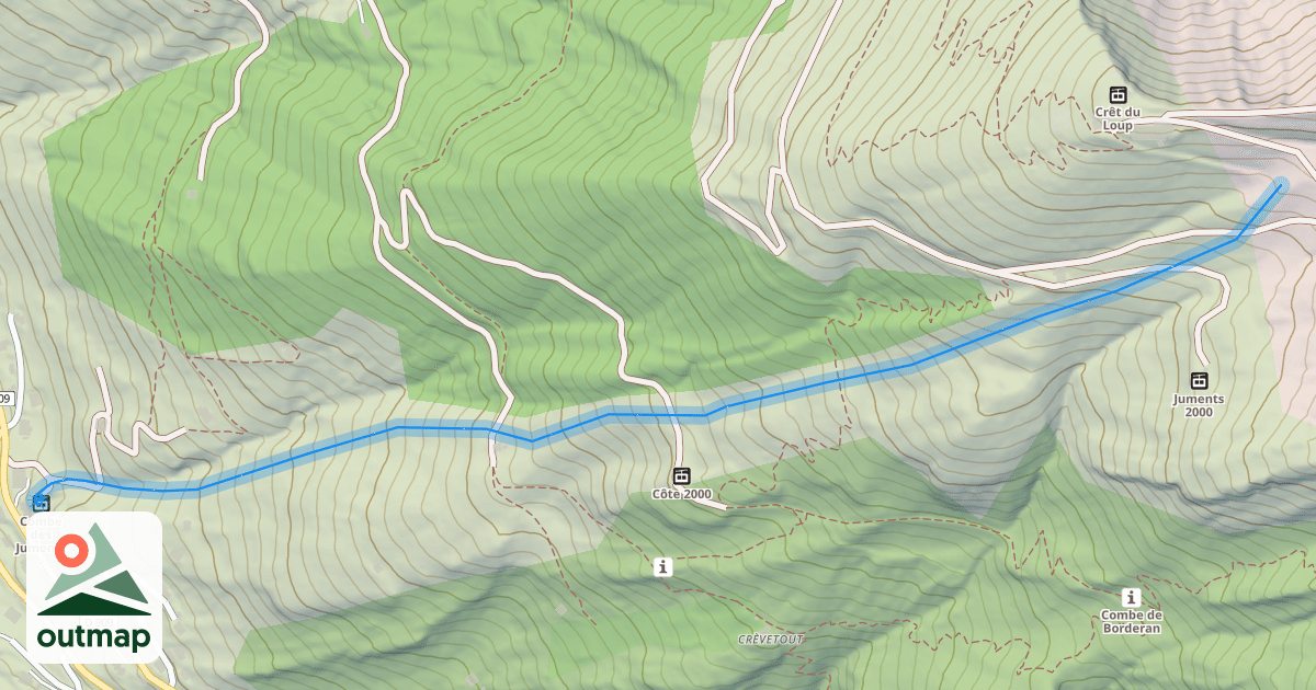 Map of Combe des Juments