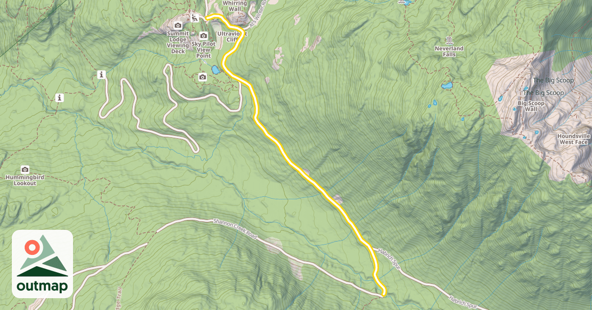 Map of Shannon Creek Road