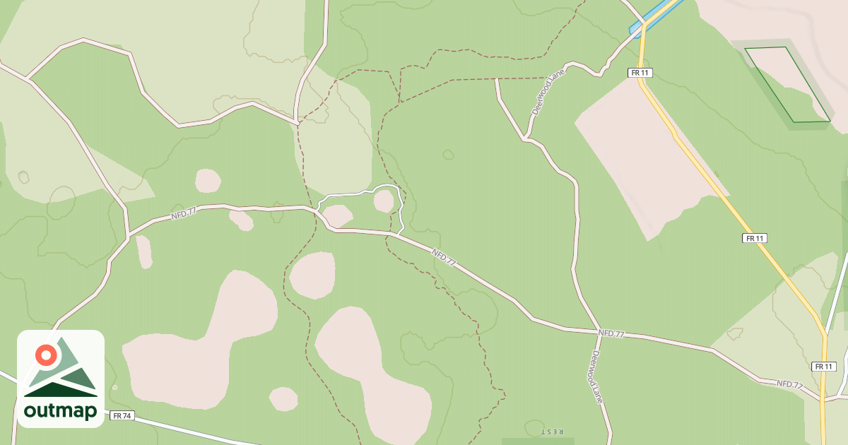 Map of PENNER PONDS