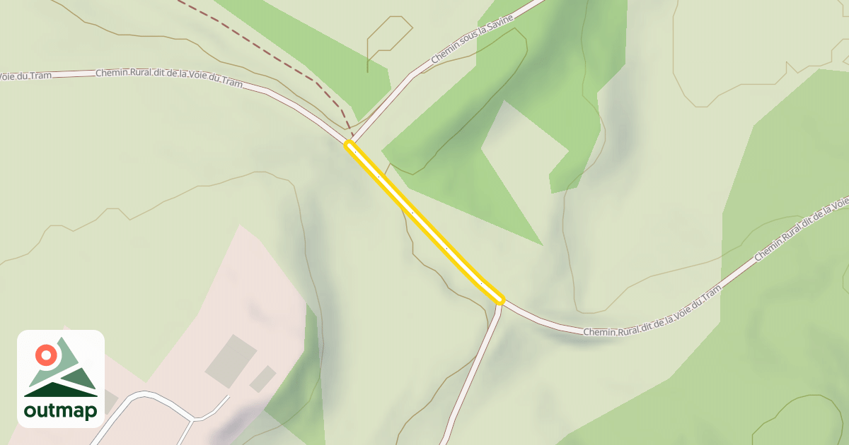 Map of Chemin Rural dit de la Voie du Tram