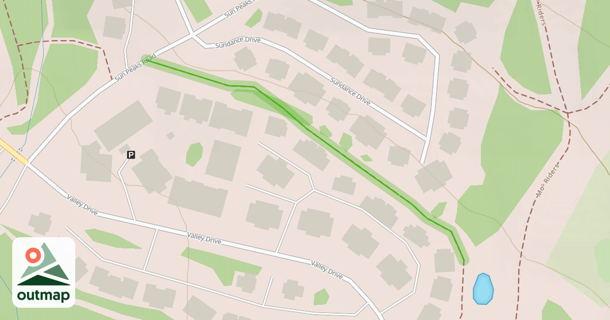 Map of Centre-East Village Path