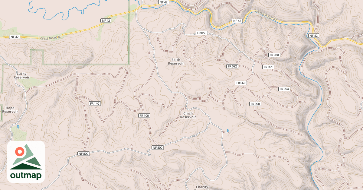 Map of USFS Motor Vehicle Use Map Roads {57F1CEE0-F8B8-4ECC-B6A0-B1AE77BB7530}