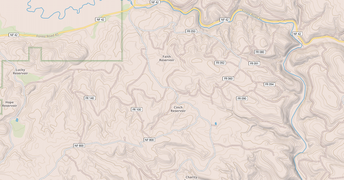 Map preview of USFS Motor Vehicle Use Map Roads {57F1CEE0-F8B8-4ECC-B6A0-B1AE77BB7530}