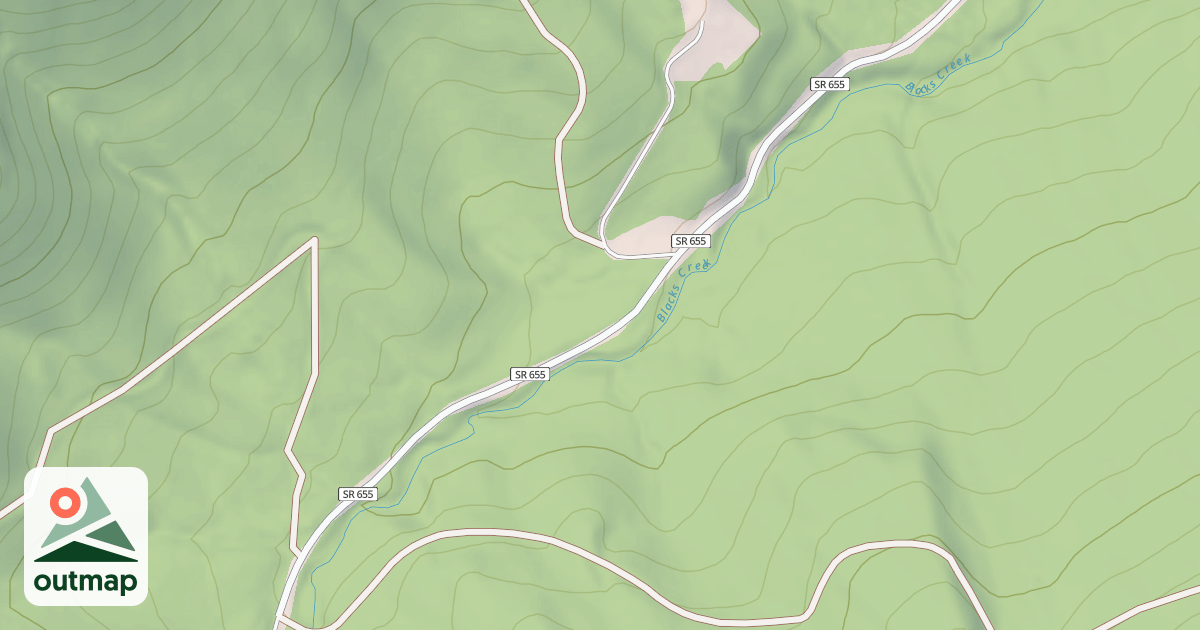 Map of BLACKS CREEK
