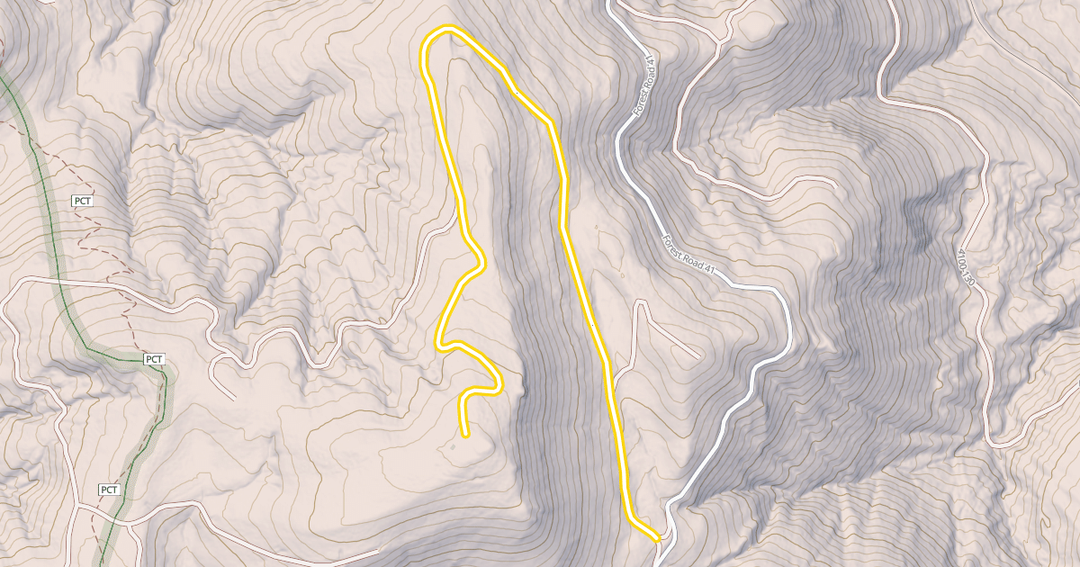 Map preview of Forest Road 4100-126