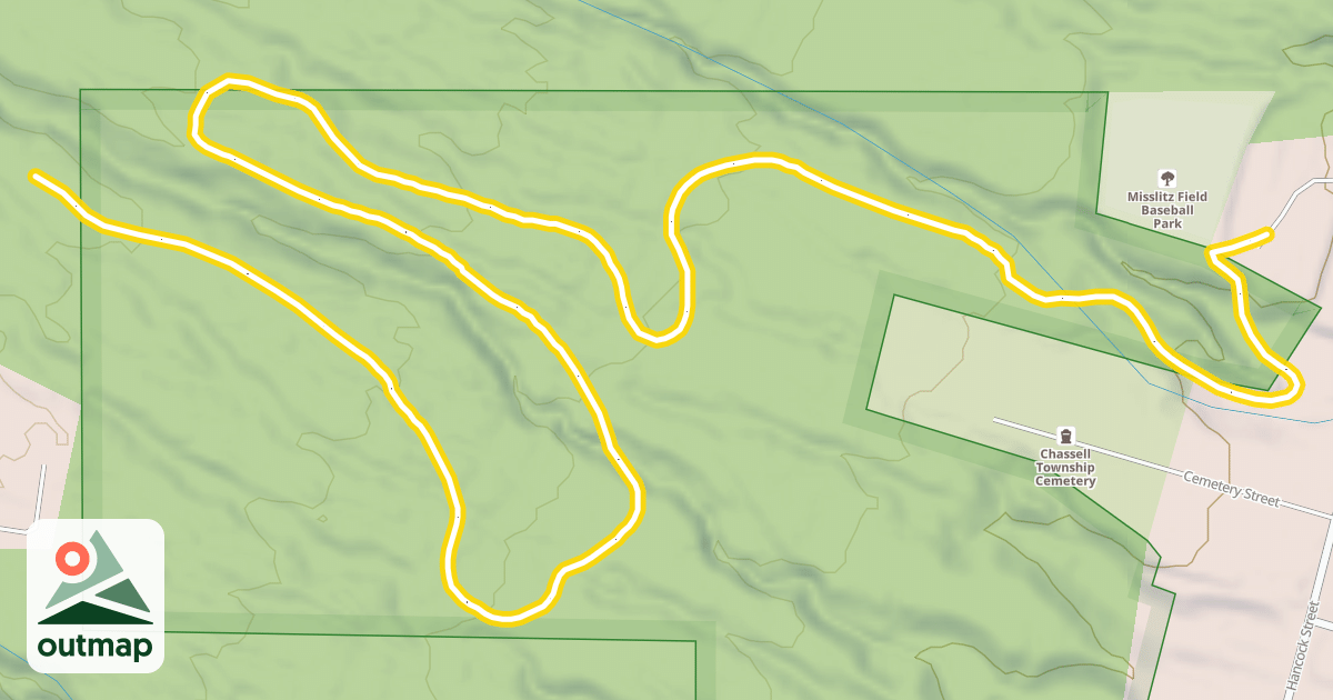 Map of Chassell Fitness Trail