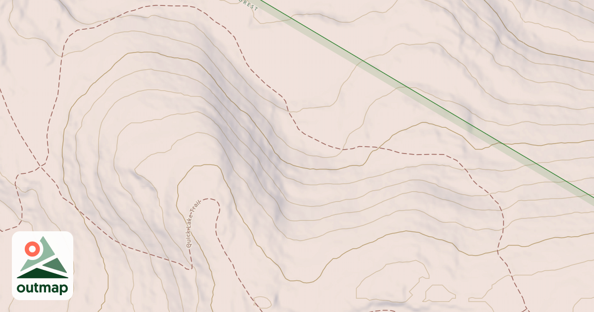 Map of Quick Lake Snowmoblie Trail
