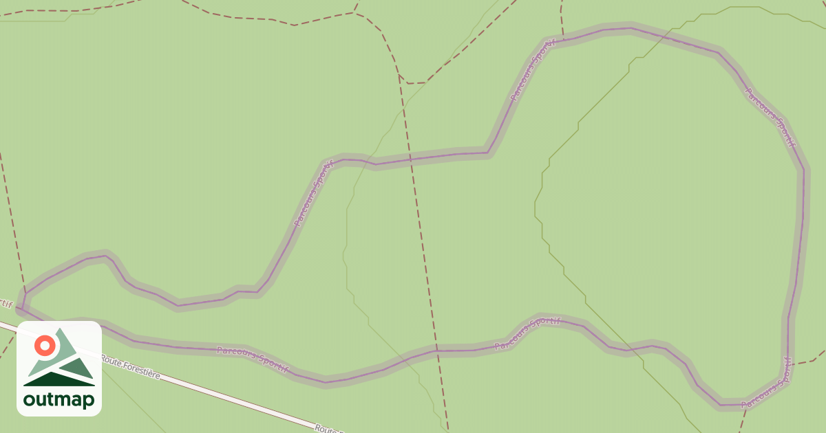 Map of Parcours Sportif