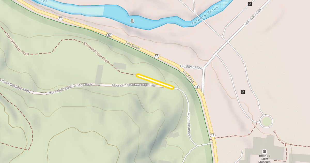 Map preview of Mountain Road