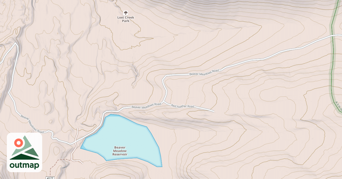 Map of BEAVER MEADOWS