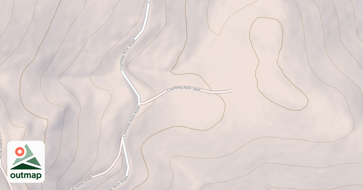 Map of CHIMNEY ROCK