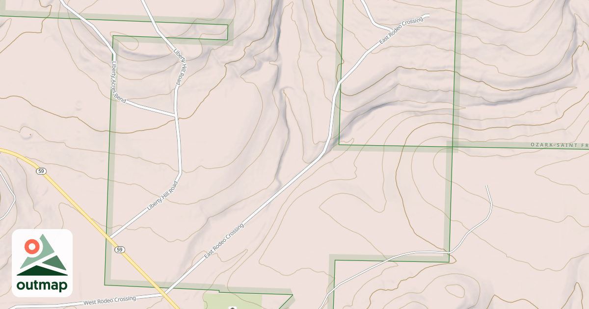 Map of EAST RODEO CROSSING