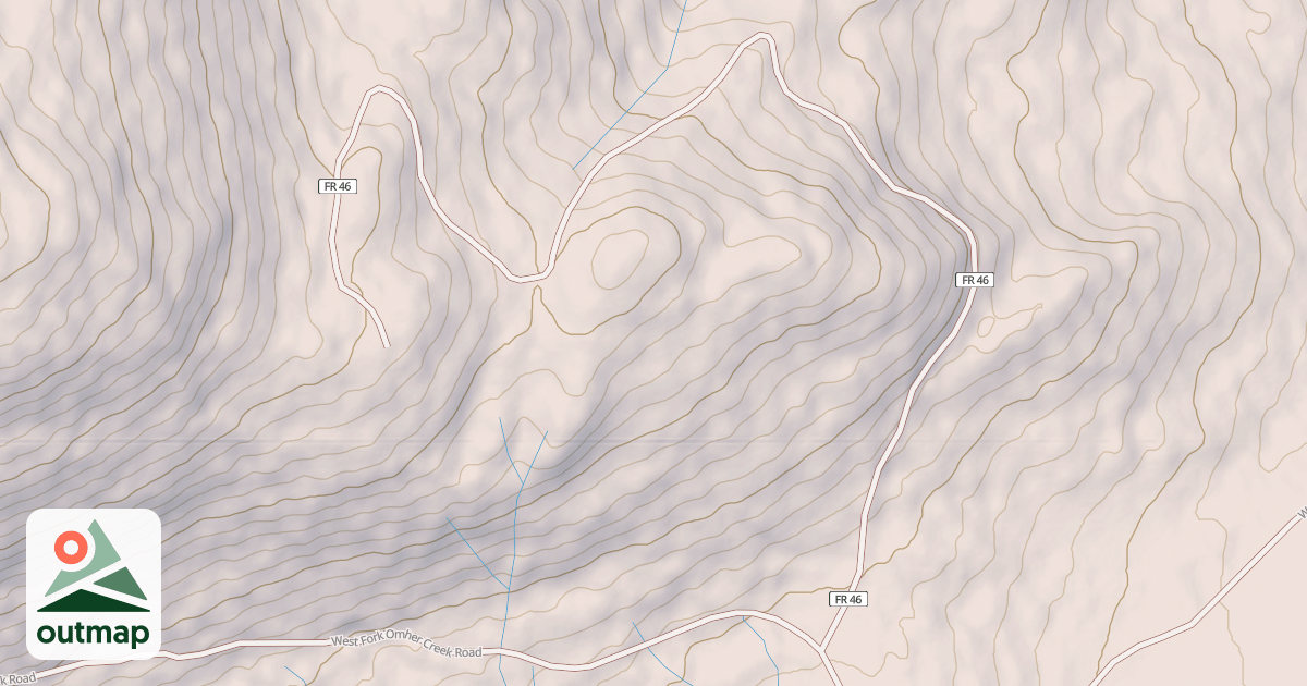 Map of SNAKE RIDGE