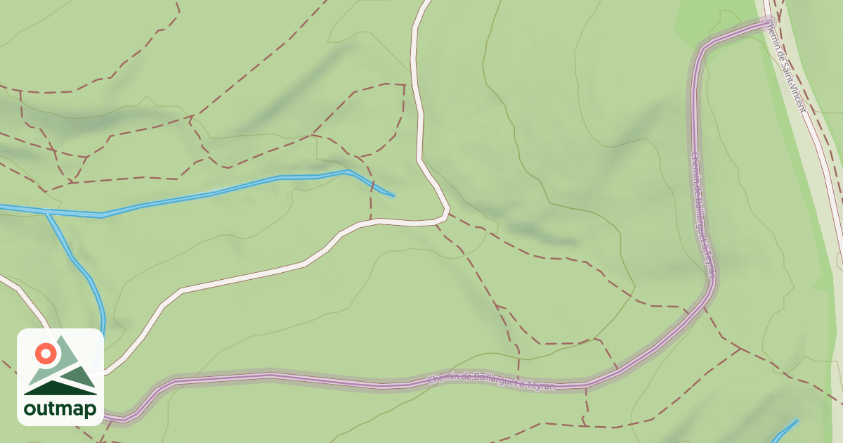Map of Chemin de Baillarguet à Teyran