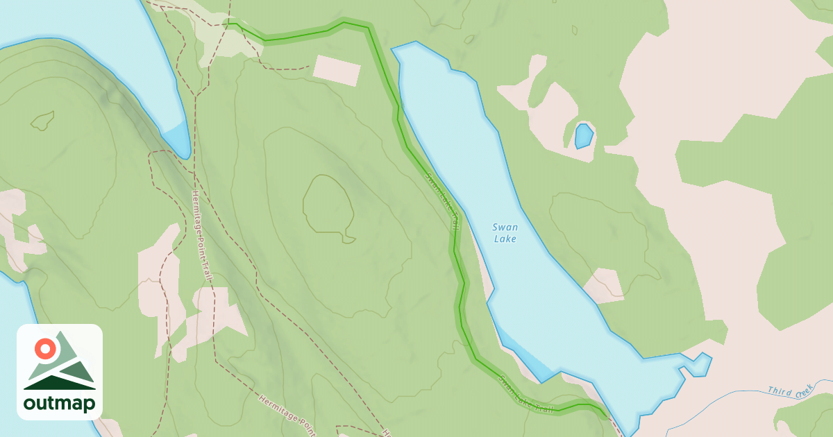 Map of Swan Lake Trail