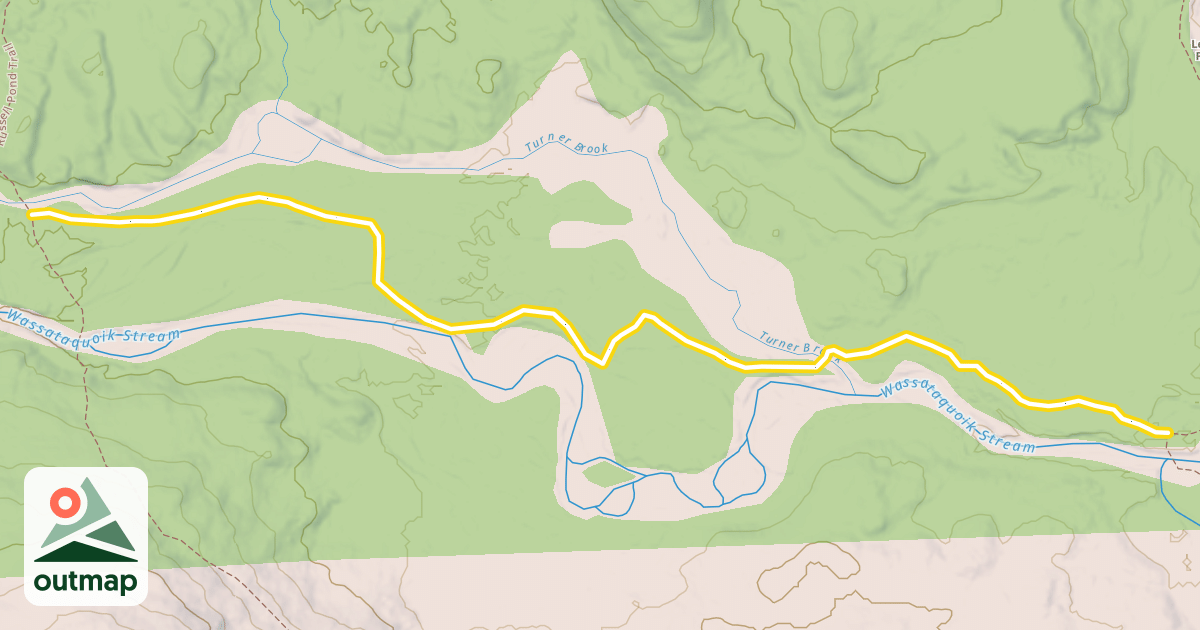 Map of Wassataquoik Stream Trail