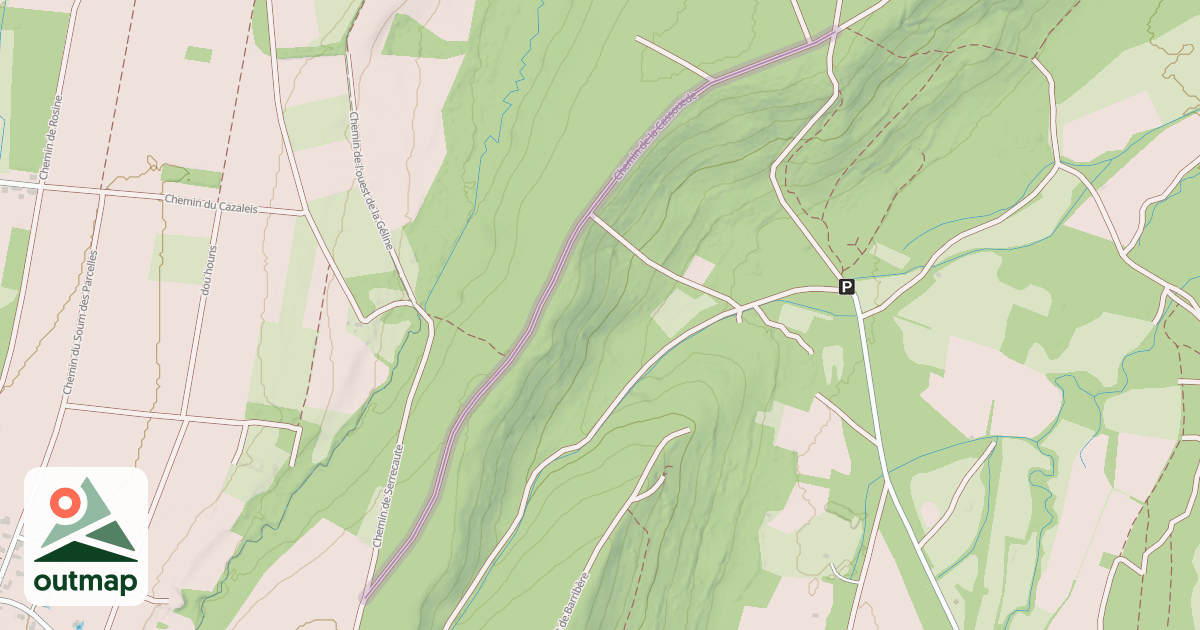 Map of Chemin de la Cassouede