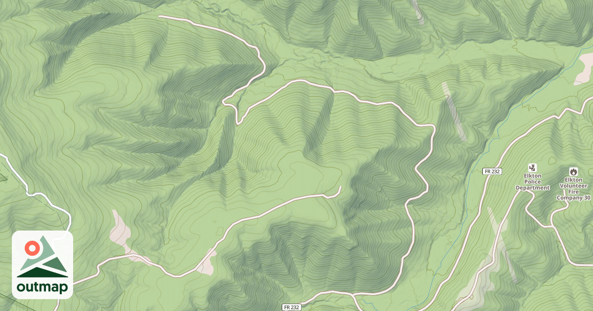Map of CAMP RADER RUN