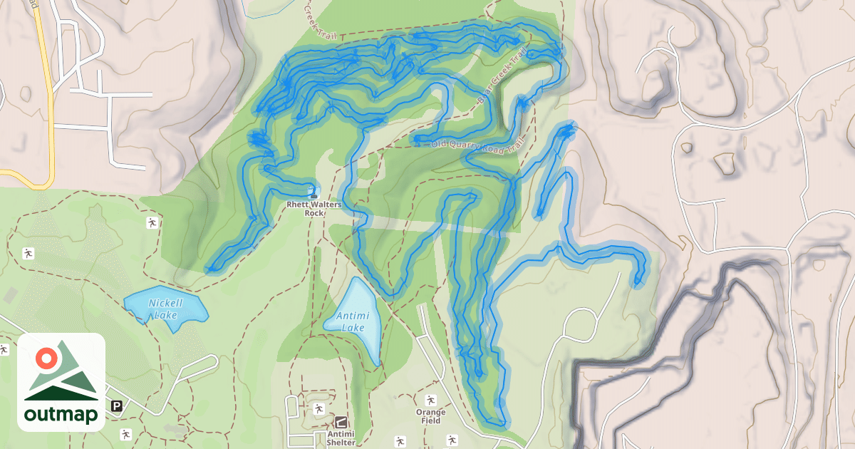Map of Rhett's Run Trail