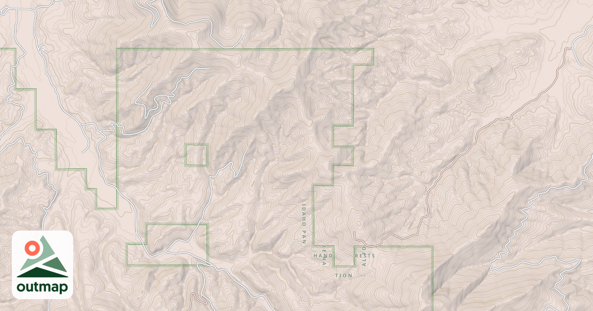 Map of Eena Creek Ohv