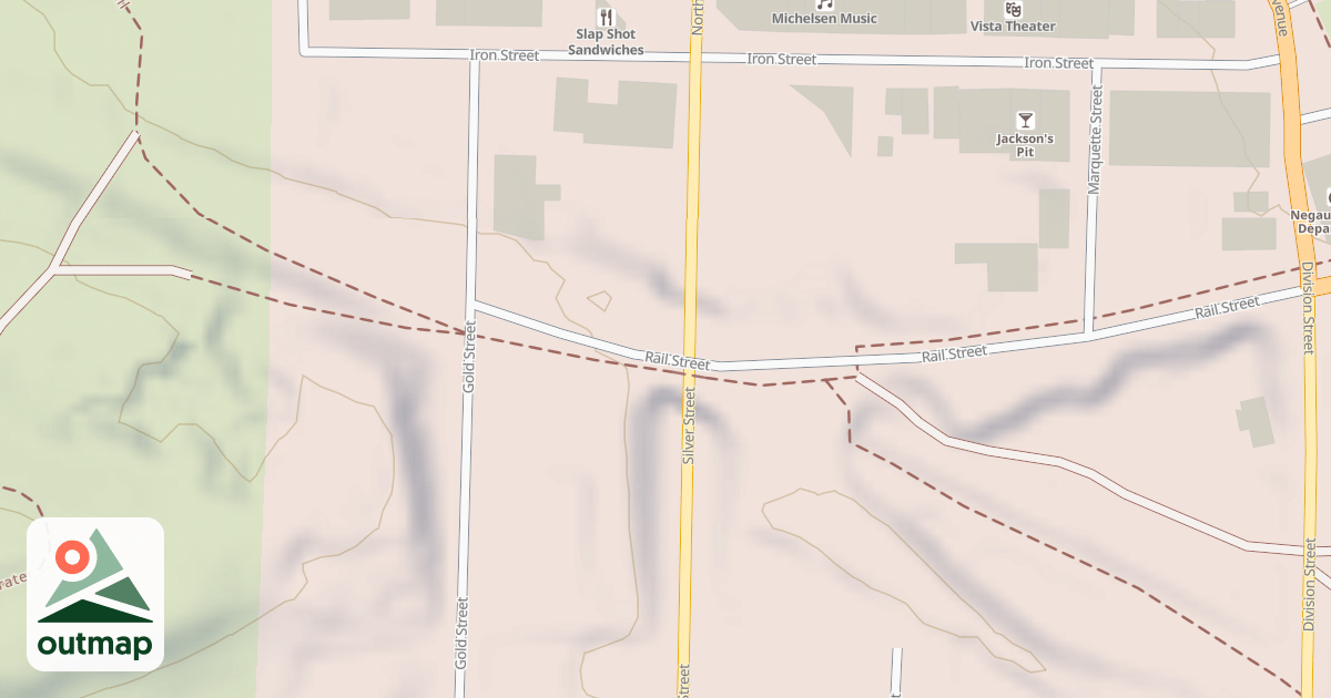 Map of Ishpeming To Republic Route