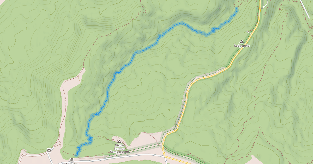 Map preview of Beaver Creek Trail