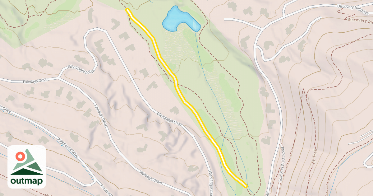 Map of Gold Run