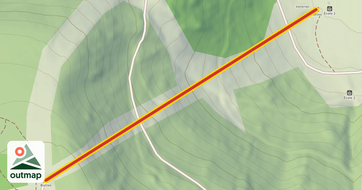 Map of Buttes
