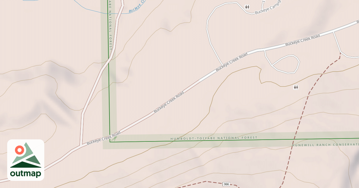 Map of BUCKEYE CREEK ROAD