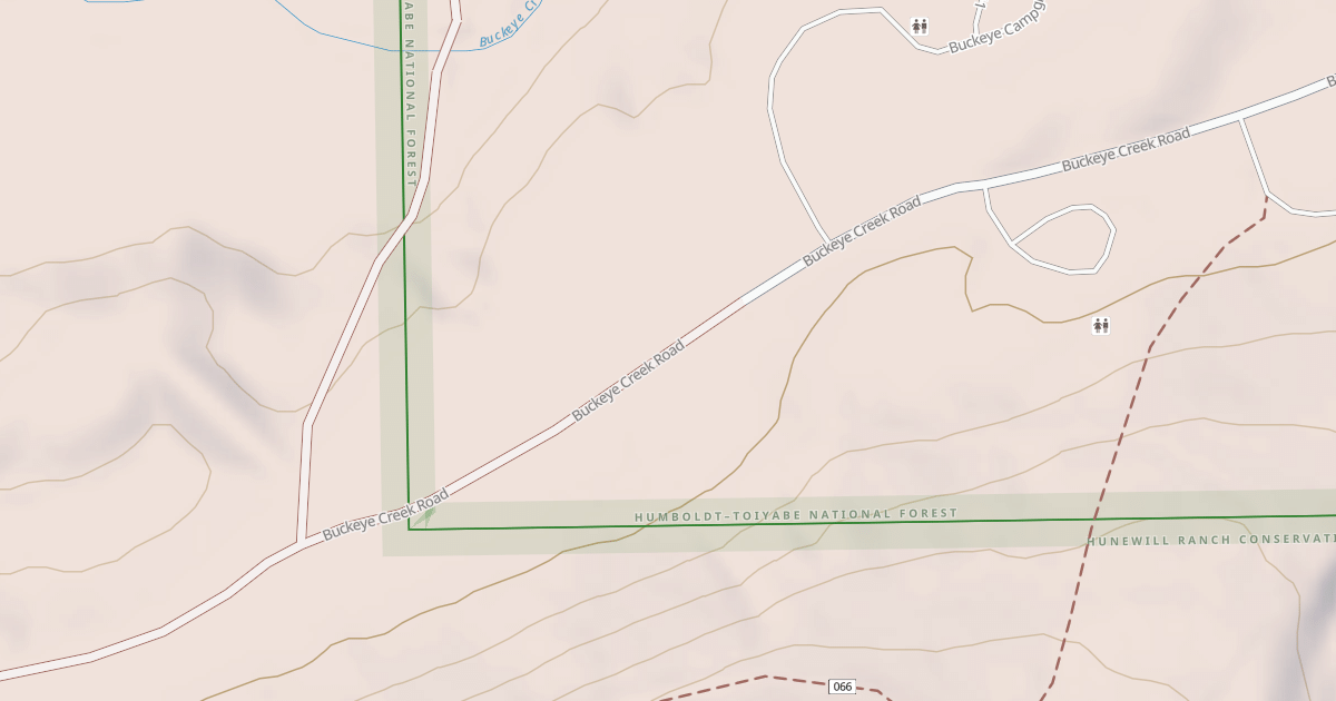 Map preview of BUCKEYE CREEK ROAD