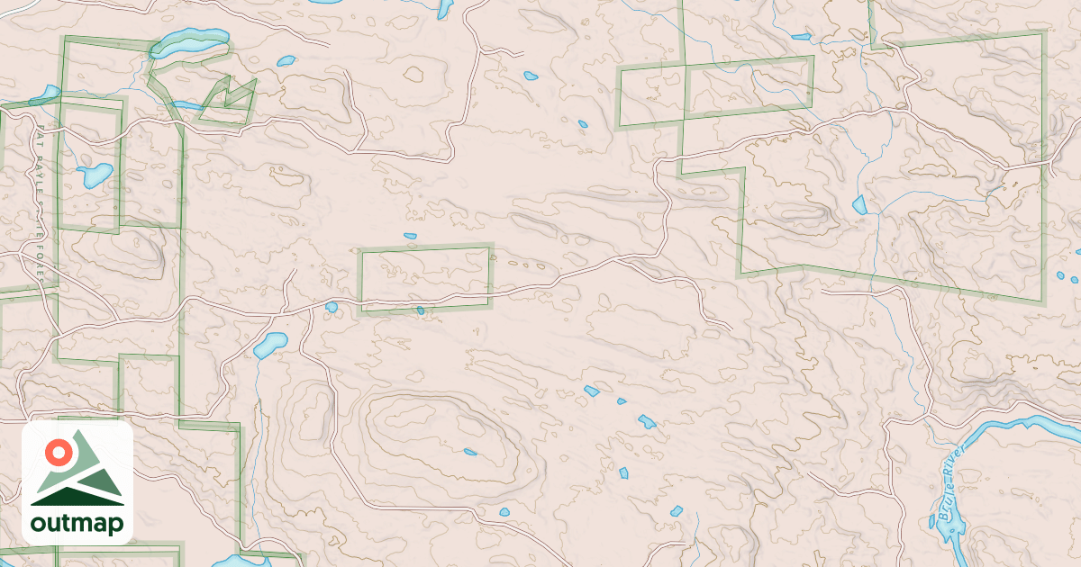 Map of BRULE RIVER