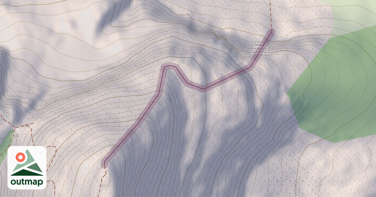 Map of Climbing Route