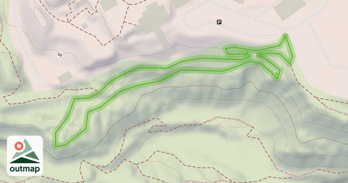 Map of Spell Bound Loop (green)