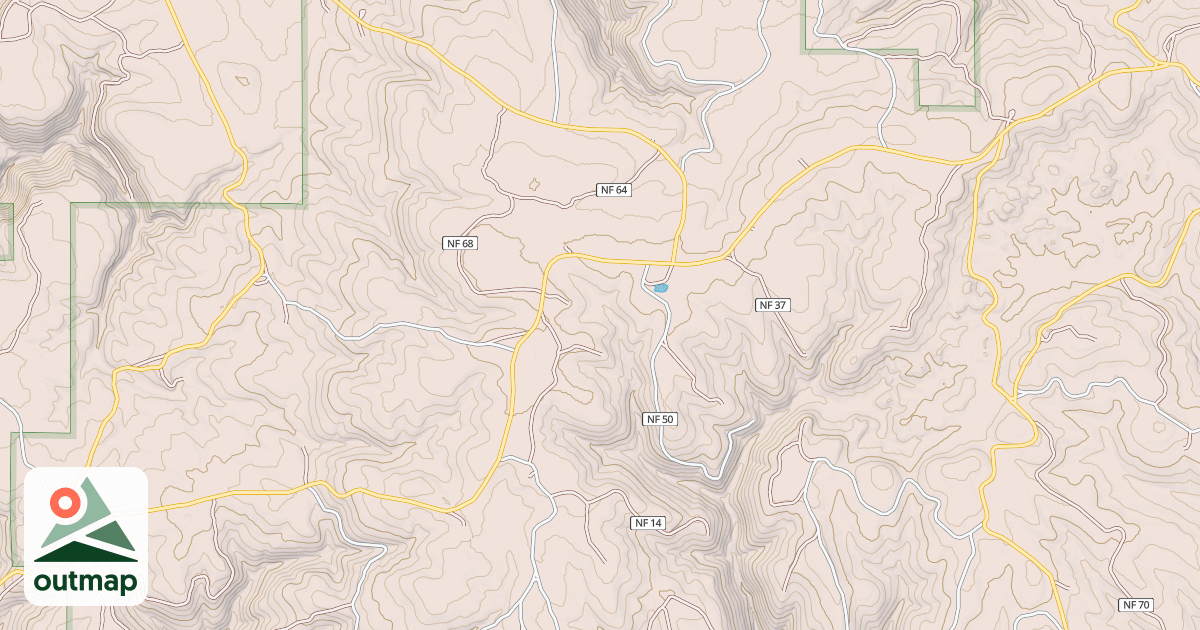 Map of USFS Motor Vehicle Use Map Roads {A7C7C764-DFB0-4BA3-A0B0-20448FD73B02}