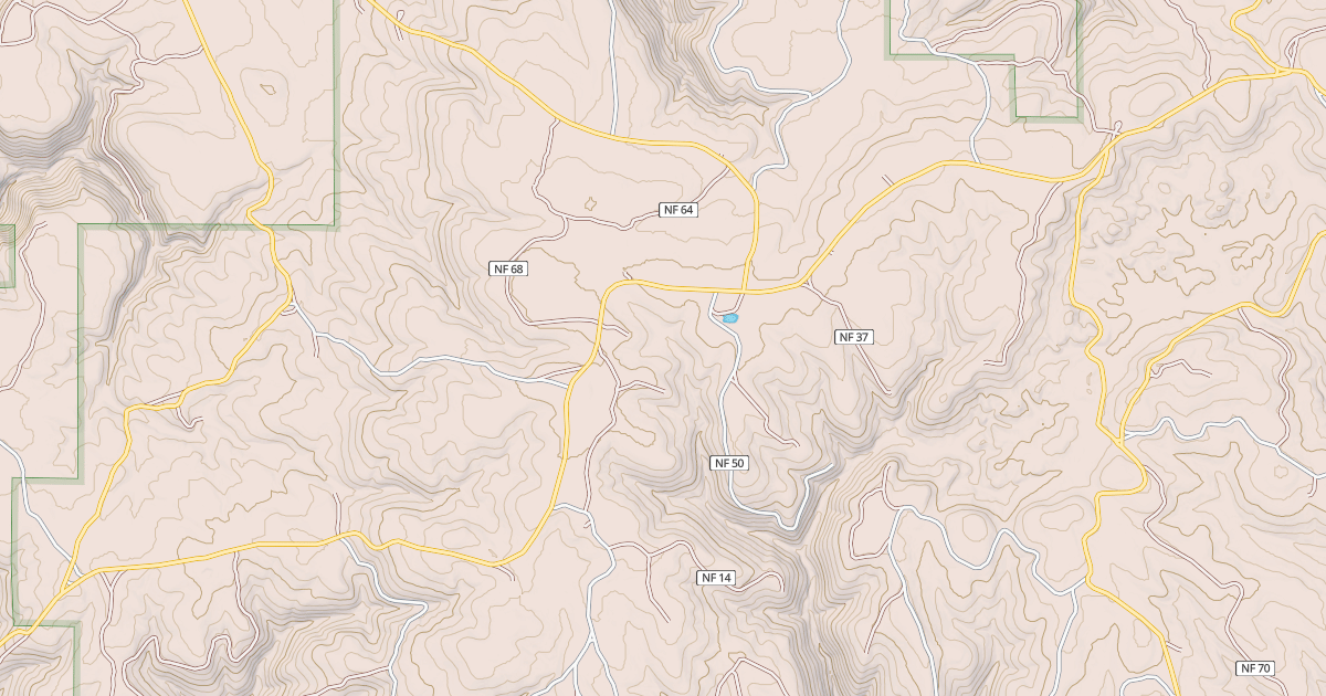Map preview of USFS Motor Vehicle Use Map Roads {A7C7C764-DFB0-4BA3-A0B0-20448FD73B02}