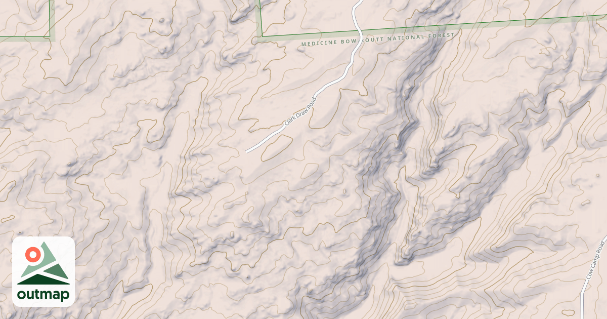 Map of CLARK DRAW