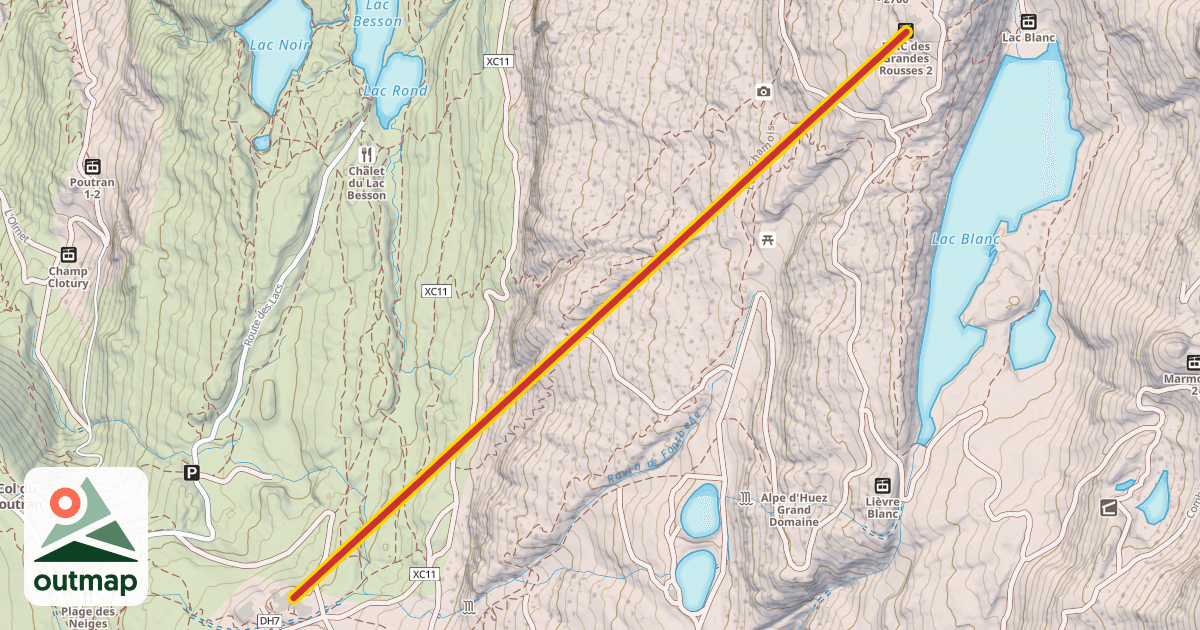 Map of Pic Blanc 2