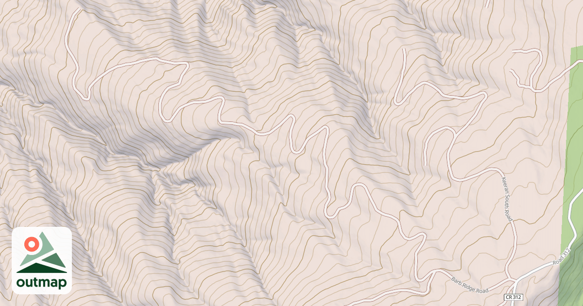 Map of BARB RIDGE