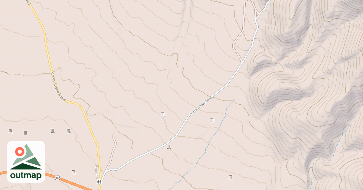 Map of CHICKEN CREEK